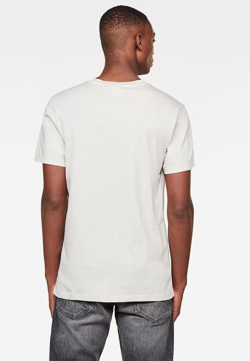 G-STAR - One cut and sewn GR short sleeve tee - cool grey