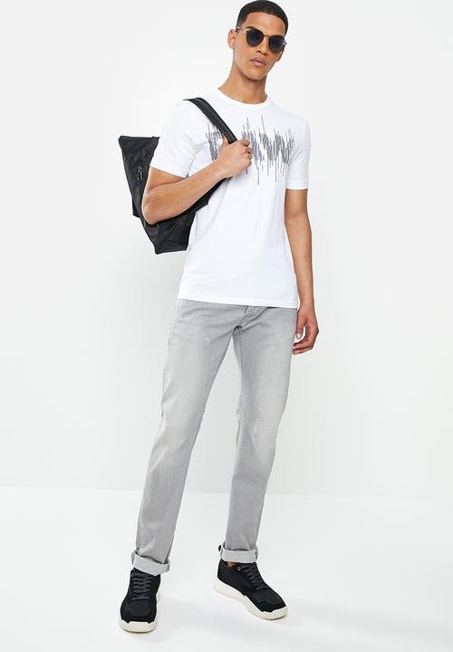 G-STAR - Graphic 23 slim r short sleeve tee - white