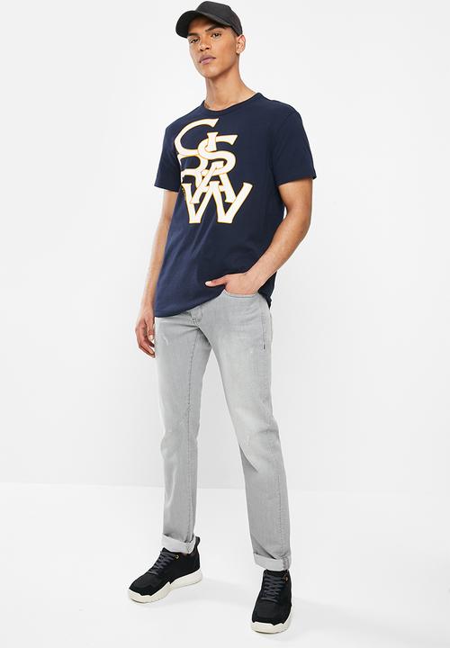 G-STAR - Graphic 24 straight r short sleeve tee - blue