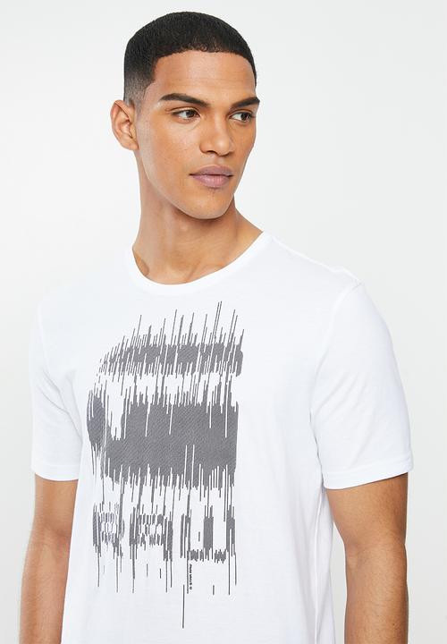 G-STAR - Graphic 6 slim r short sleeve tee - white