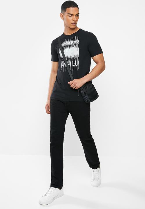 G-STAR - Graphic 6 slim r short sleeve tee - black
