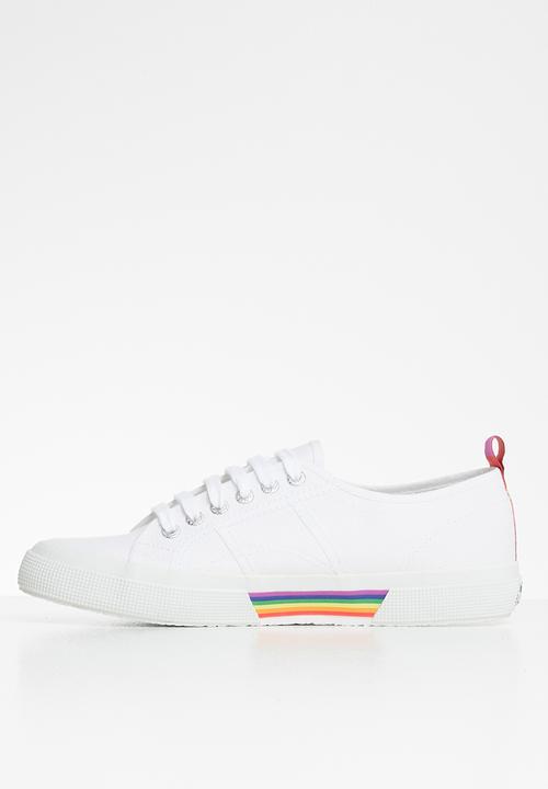 SUPERGA - 2750 Pride back strap - white multi