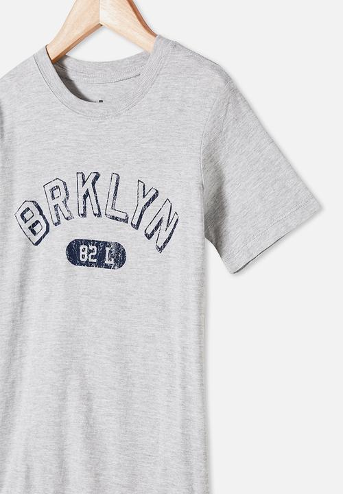Cotton On - Max skater short sleeve tee - grey 