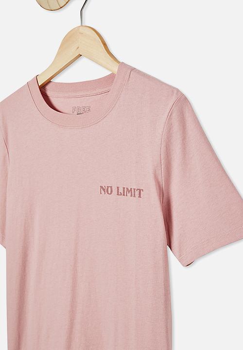 Free by Cotton On - Free boys skater short sleeve tee - pink 