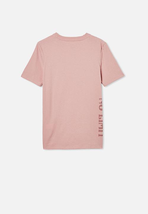 Free by Cotton On - Free boys skater short sleeve tee - pink 