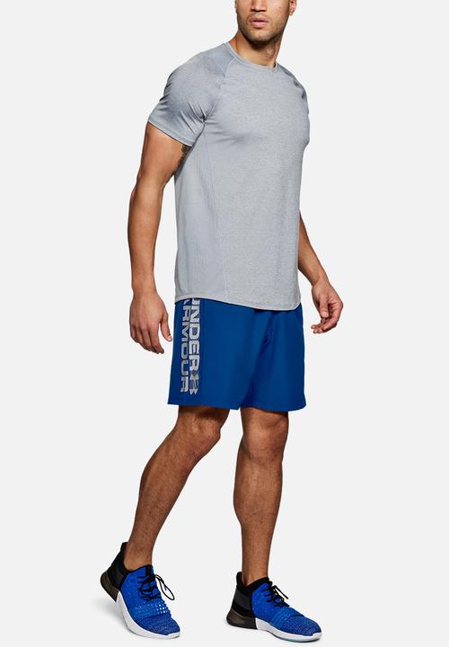 Under Armour - Ua woven wordmark shorts - blue