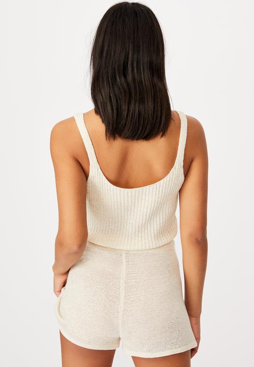 Cotton On - Match me cami - seashell white