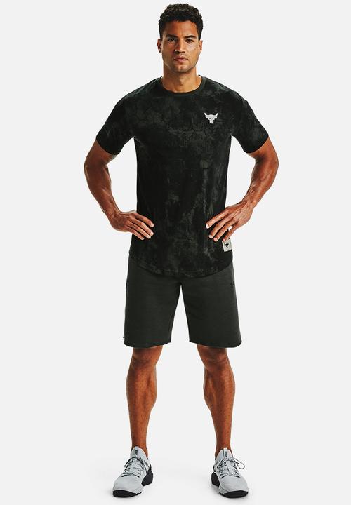 Under Armour - Ua pjt rock allover print short sleeve tee - green