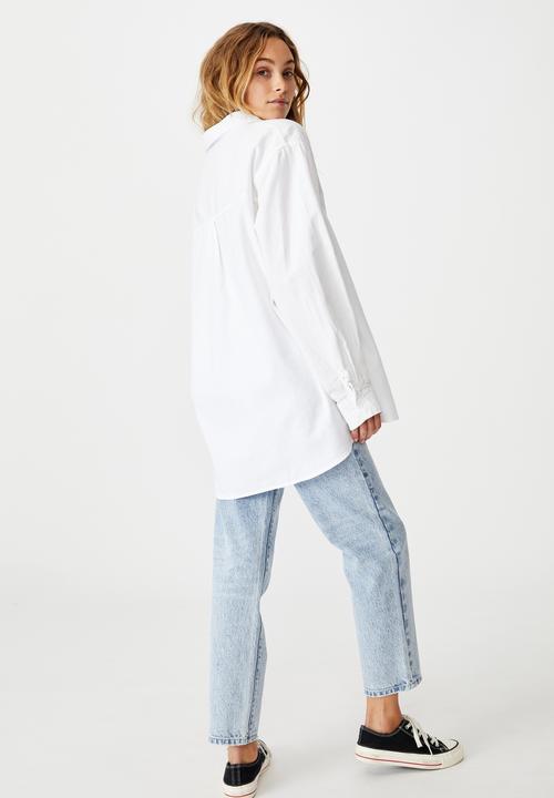 Cotton On - Boyfriend shirt - white
