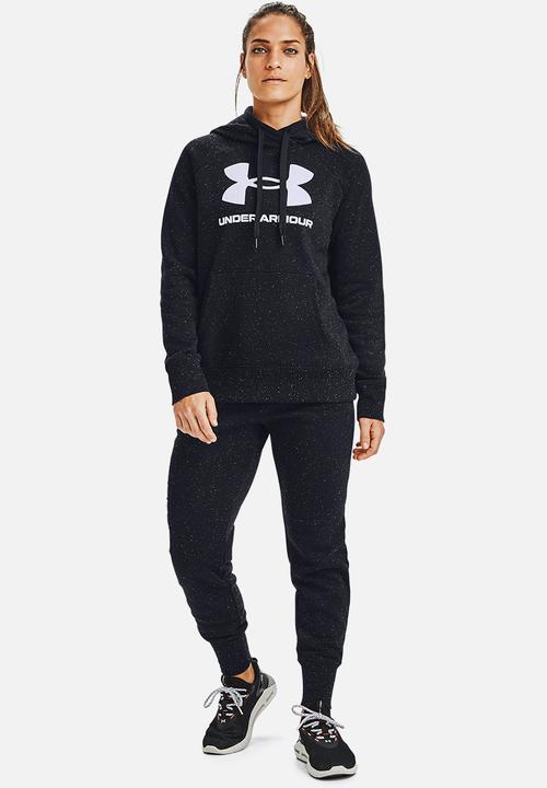 Under Armour - Rival fleece logo hoodie - black
