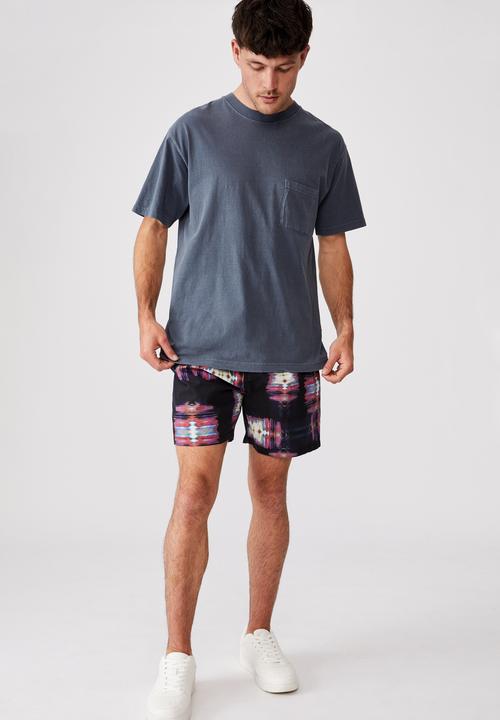 Cotton On - Kahuna short - multi / black squares
