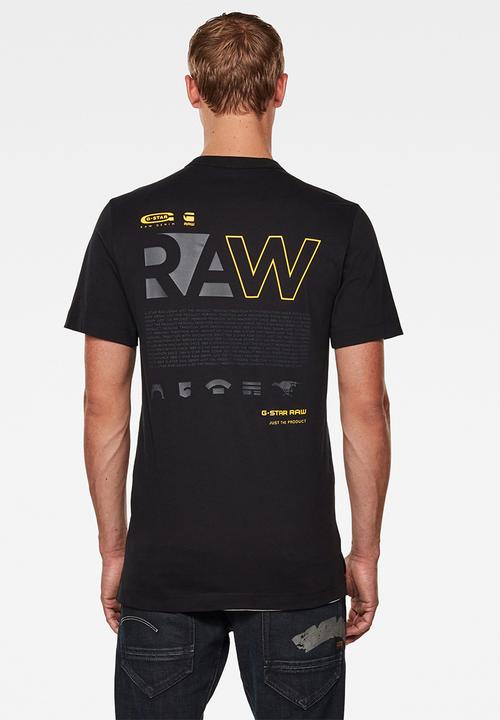 G-STAR - Back graphic logo tee - black