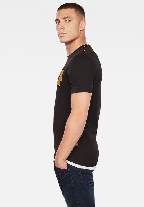 G-STAR - Raw graphic slim r short sleeve tee - black
