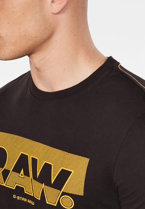 G-STAR - Raw graphic slim r short sleeve tee - black