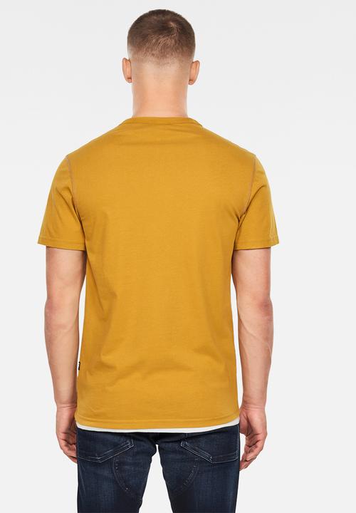 G-STAR - Wavy logo originals r short sleeve tee - yellow