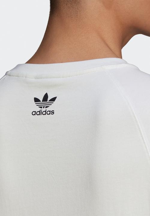 adidas Originals - Big trefoil out short sleeve tee - white & black