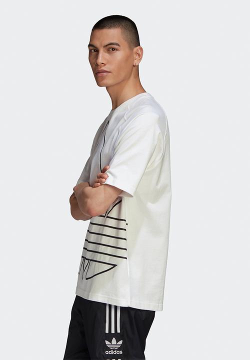 adidas Originals - Big trefoil out short sleeve tee - white & black