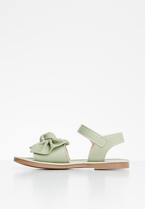 Pop Candy - Girls bow sandal - green