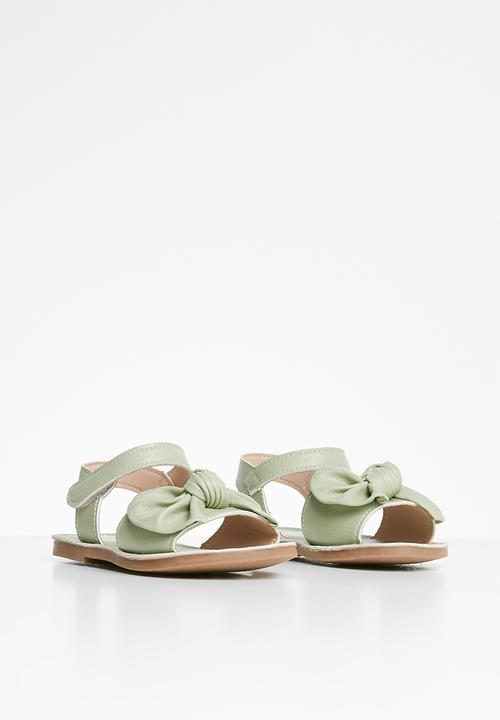 Pop Candy - Girls bow sandal - green