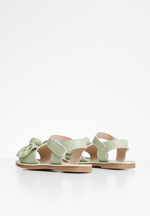 Pop Candy - Girls bow sandal - green