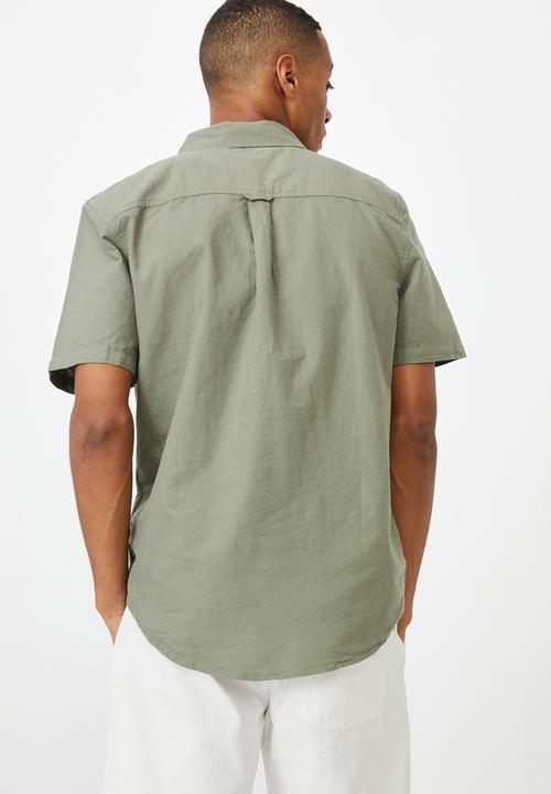 Cotton On - Vintage prep short sleeve shirt - sage