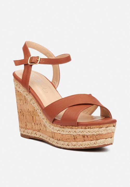 Miss Black - Dioxy wedge - tan