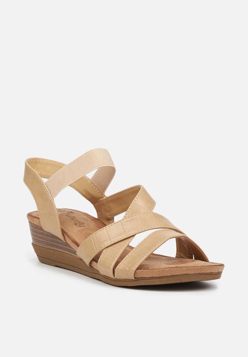 Butterfly Feet - Cameroon wedge - beige