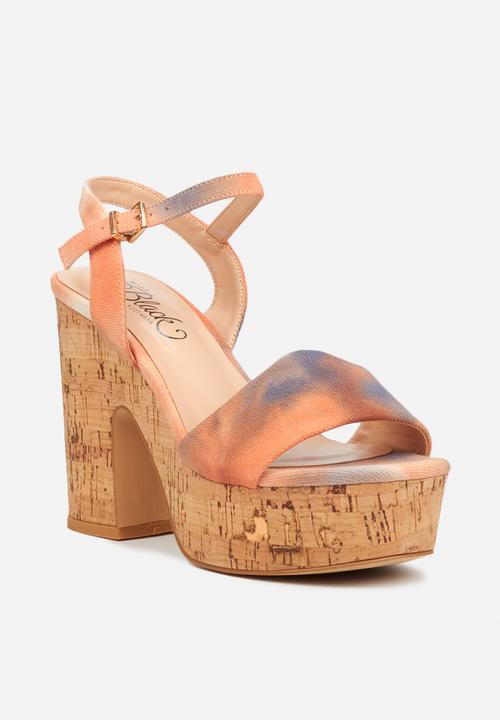 Miss Black - Kabelo heel - orange 