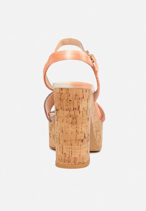 Miss Black - Kabelo heel - orange 
