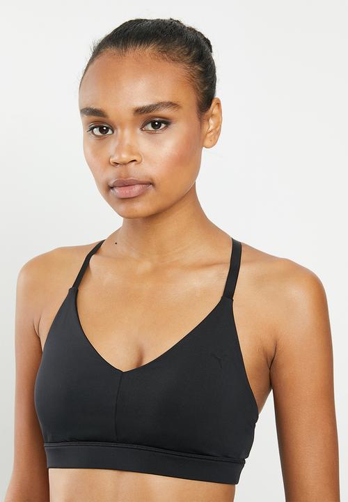 PUMA - Low impact strappy bra - black