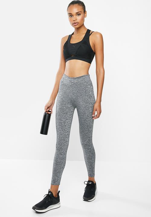 PUMA - Studio lace strappy bra - black