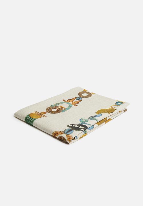 Hertex Haus - Mitanni table cloth - emerald