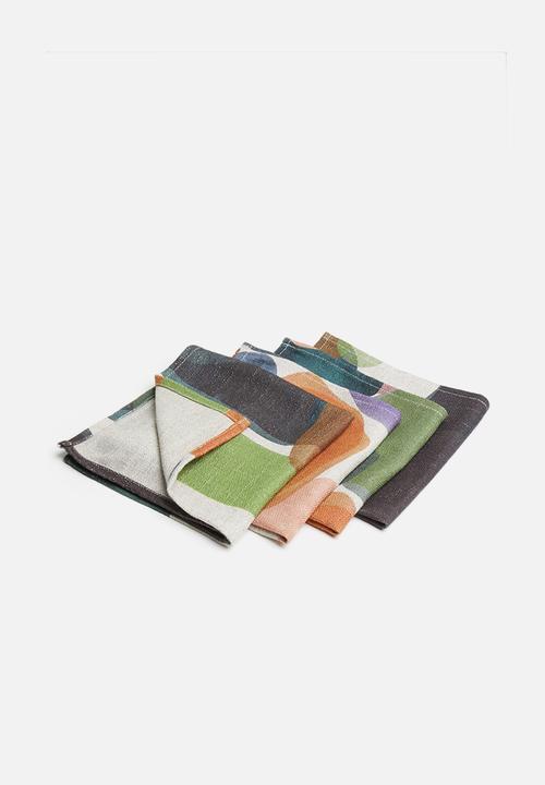 Hertex Haus - Mankind napkin set of 4 - soil
