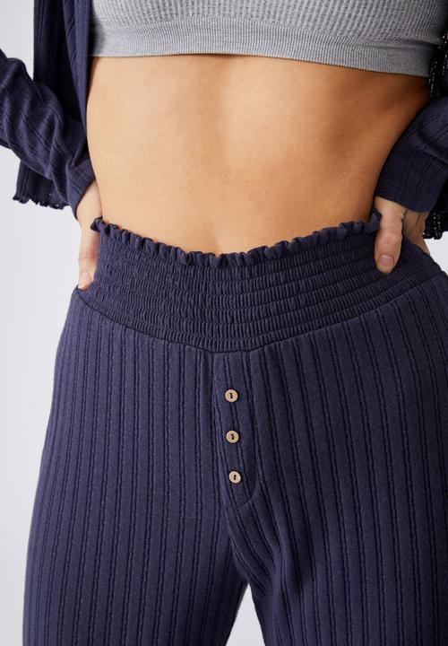 Cotton On - Knit pointelle sleep pant - phantom