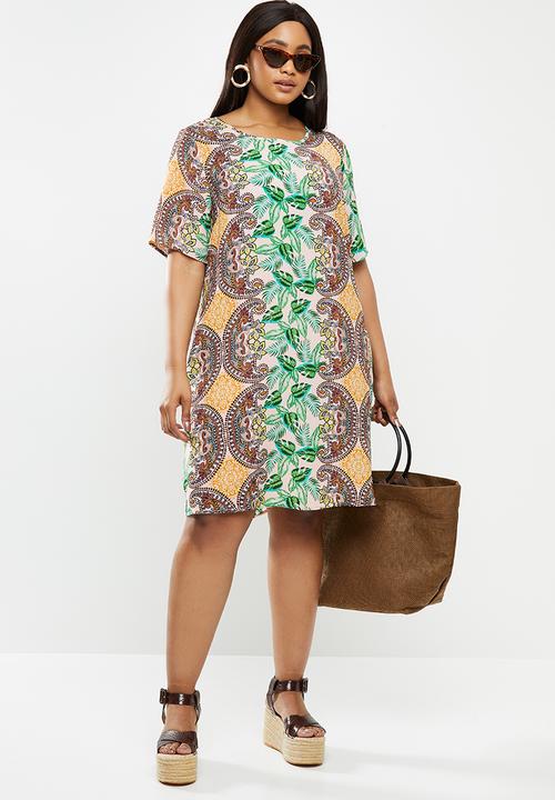Glamorous - Plus paisley shift - multi 