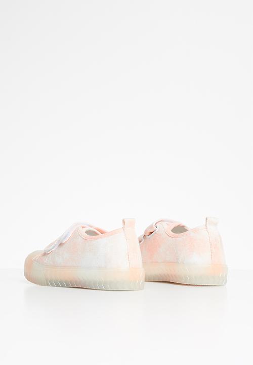 Pop Candy - Girls strap sneaker - pink & white