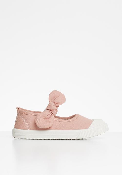 Pop Candy - Girls bow slip on shoe - pink