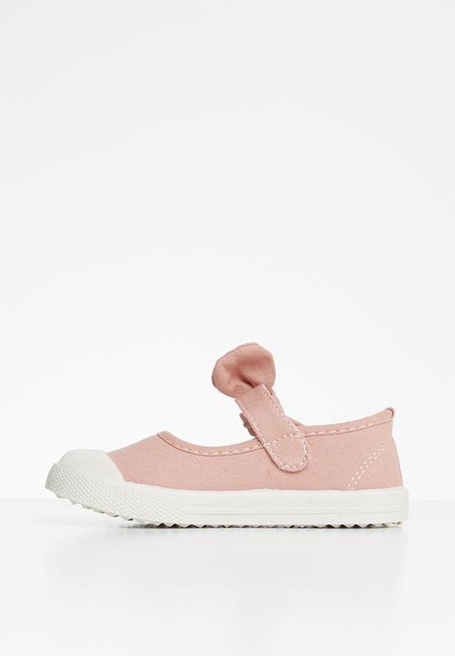 Pop Candy - Girls bow slip on shoe - pink