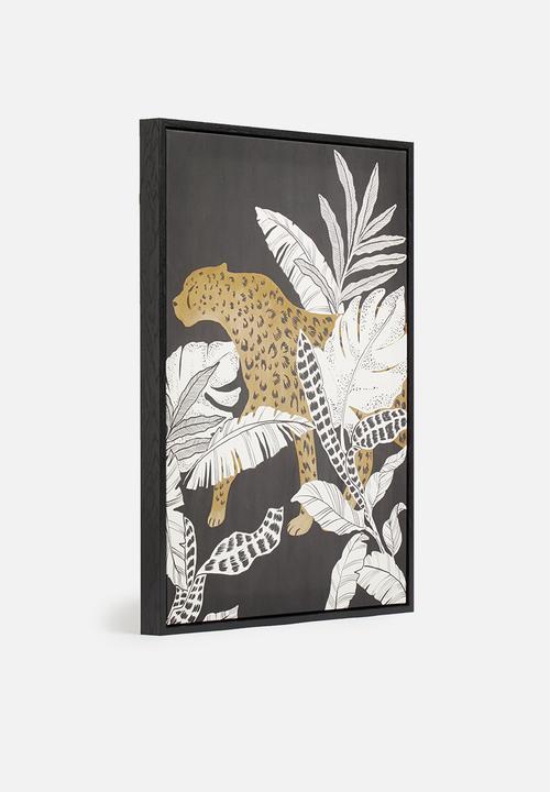 Hertex Haus - Night garden framed artwork - 45x65