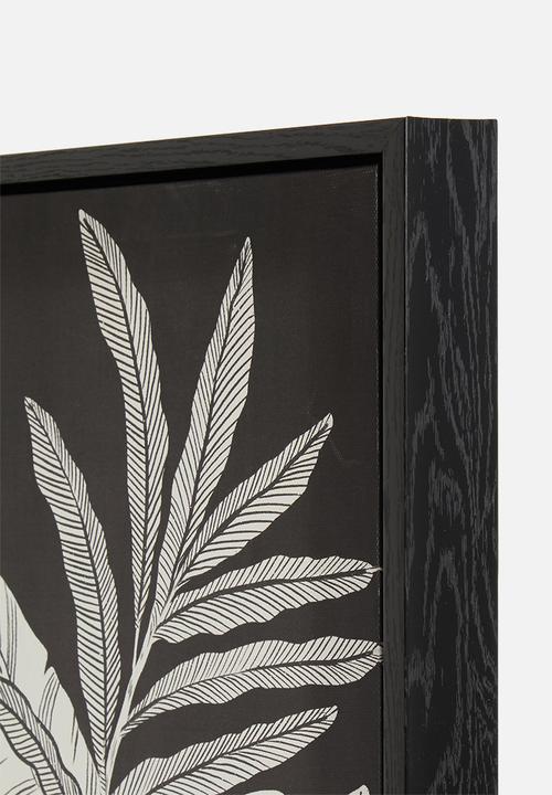 Hertex Haus - Night garden framed artwork - 45x65