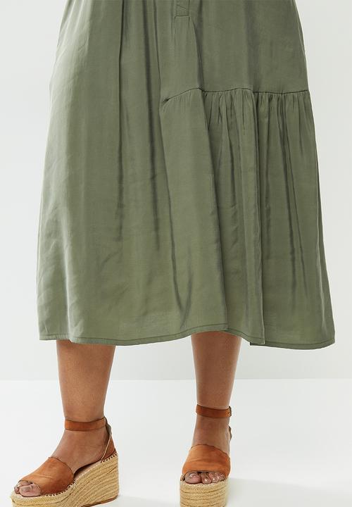 AMANDA LAIRD CHERRY - Plus kuhlanga dress - khaki