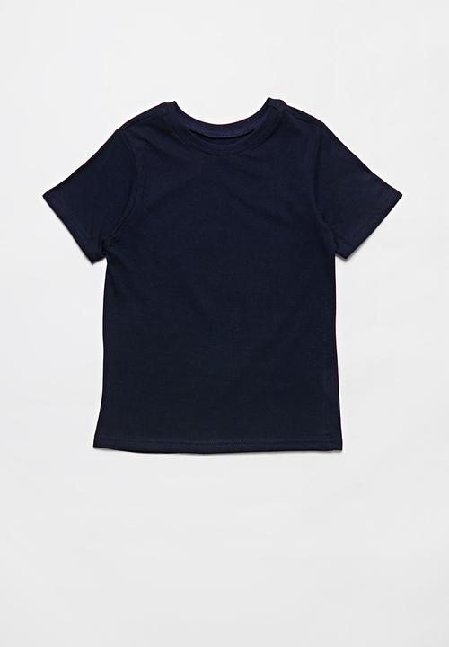 Pop Candy - Girls 2 pack tee - navy & grey 