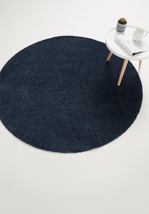 Sixth Floor - Dolce round rug - navy blue