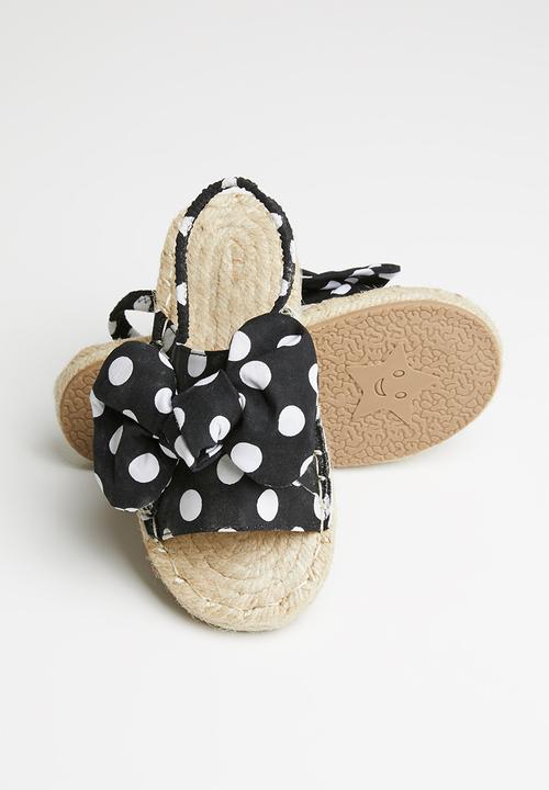 Pop Candy - Girls espadrille sandal - black