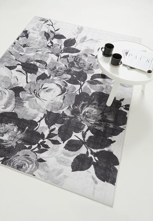 Fotakis - Option rug - floral greyscale