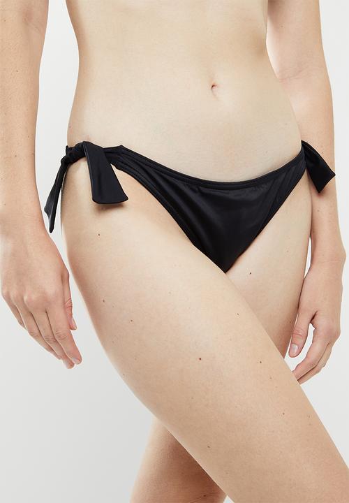 Sun Love - Side tie panty - black 
