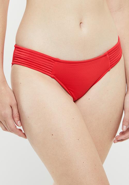 Seafolly - Seafolly quilted hipster - red