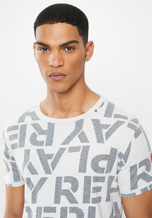 Replay - All over print replay tee - grey