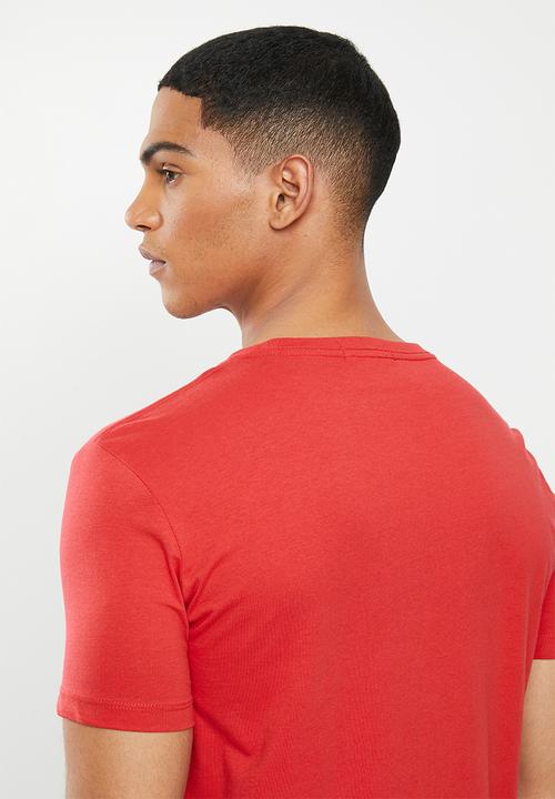 Replay - Side print tee  - red