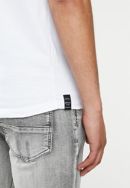 Replay - Basic 2 pack tees - white